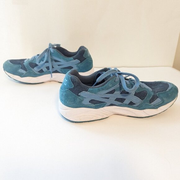 Retro Asics Gel Diablo Suede Turquoise Sneakers Running Shoes EU 41.5 Blue - Picture 9 of 10